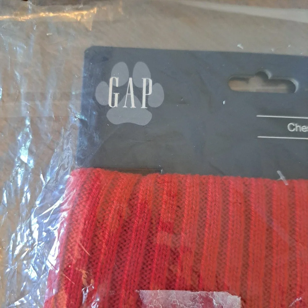 Gap Pet Dog Sweater Red Buffalo Plaid Knit Turtleneck Size Small 22121891